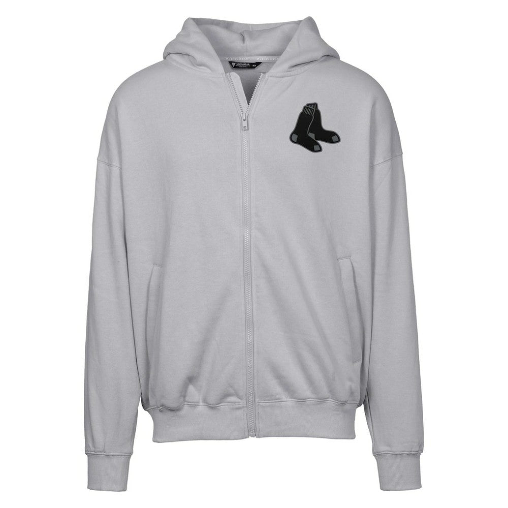 Boston Red Sox Levelwear Uphill Abyssal Full-Zip Hoodie - Gray - MLB Discount