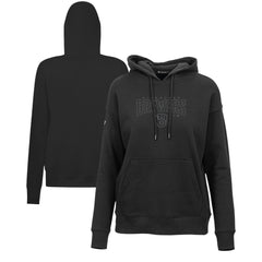 Milwaukee Brewers Levelwear Women's Adorn Darkmoon Pullover Hoodie - Black - MLB Sale