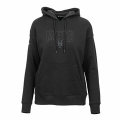 New York Mets Levelwear Women's Adorn Darkmoon Pullover Hoodie - Black - MLB Discount