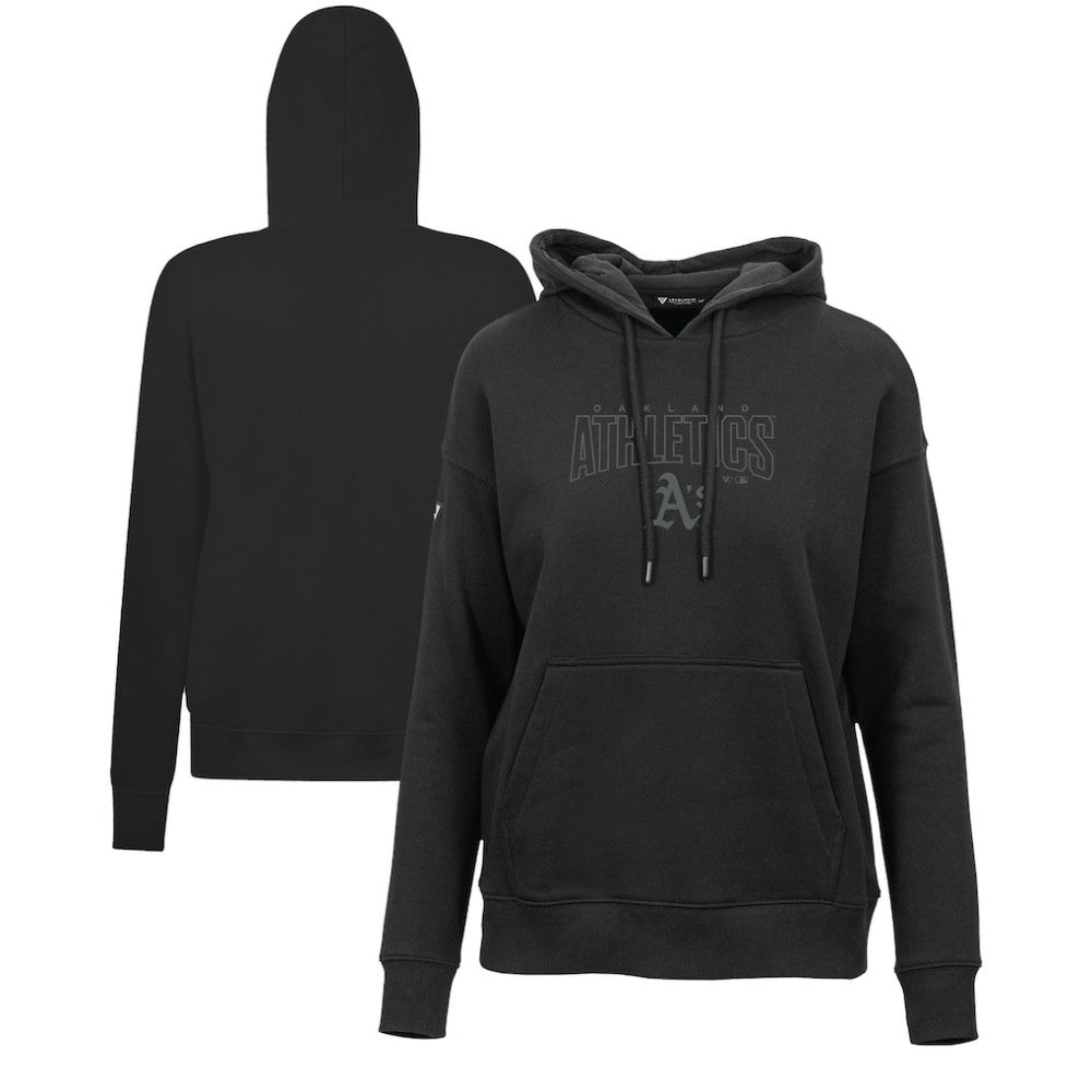Oakland Athletics Levelwear Women's Adorn Darkmoon Pullover Hoodie - Black - MLB Online