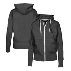Chicago White Sox Levelwear Women's Gardinia Nightfall Full-Zip Hoodie - Black - MLB Sale