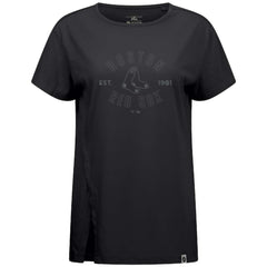 Boston Red Sox Levelwear Women's Influx Abyssal T-Shirt - Black - MLB Discount
