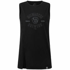Milwaukee Brewers Levelwear Women's Influx Abyssal Tank Top - Black - MLB Sale