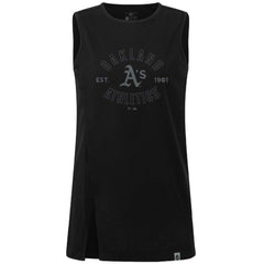 Oakland Athletics Levelwear Women's Influx Abyssal Tank Top - Black - MLB Discount