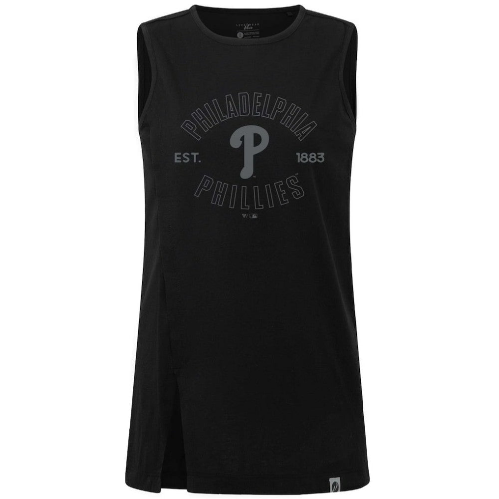 Philadelphia Phillies Levelwear Women's Influx Abyssal Tank Top - Black - MLB on Sale