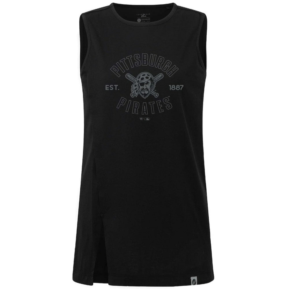 Pittsburgh Pirates Levelwear Women's Influx Abyssal Tank Top - Black - MLB Discount