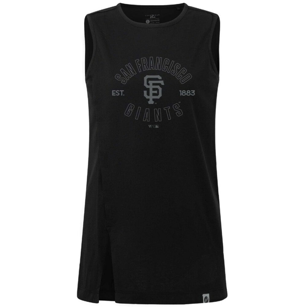 San Francisco Giants Levelwear Women's Influx Abyssal Tank Top - Black - MLB on Sale