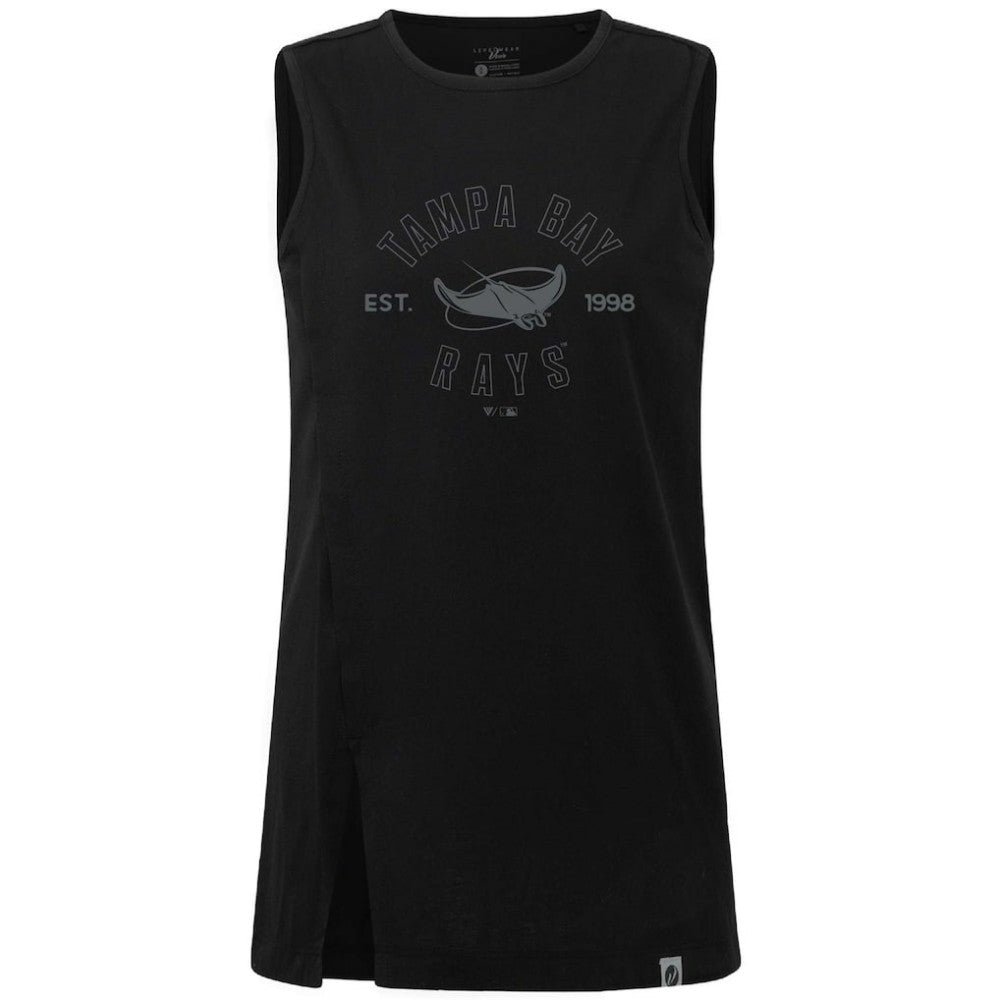Tampa Bay Rays Levelwear Women's Influx Abyssal Tank Top - Black - MLB Discount