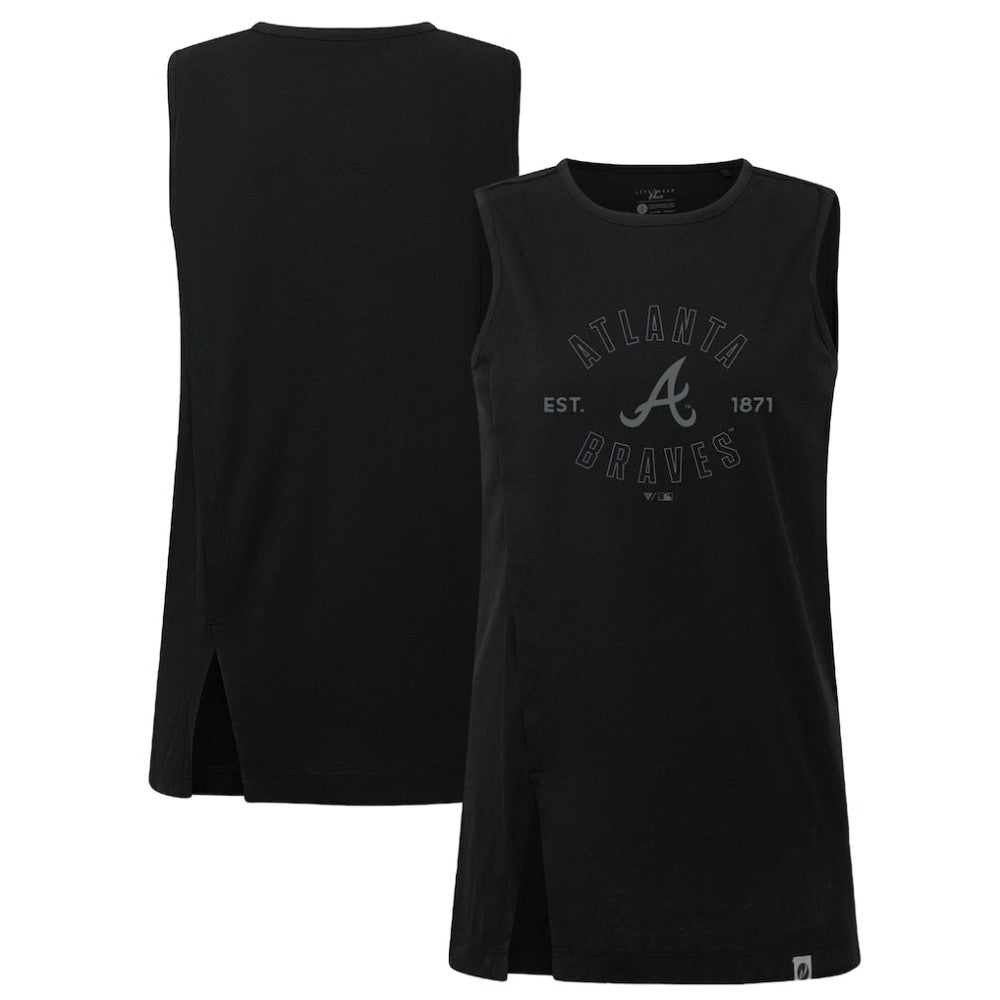 Atlanta Braves Levelwear Women's Influx Abyssal Tank Top - Black - MLB Online