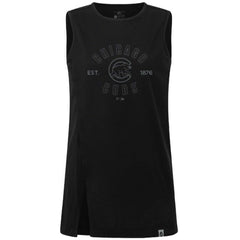 Chicago Cubs Levelwear Women's Influx Abyssal Tank Top - Black - MLB Sale