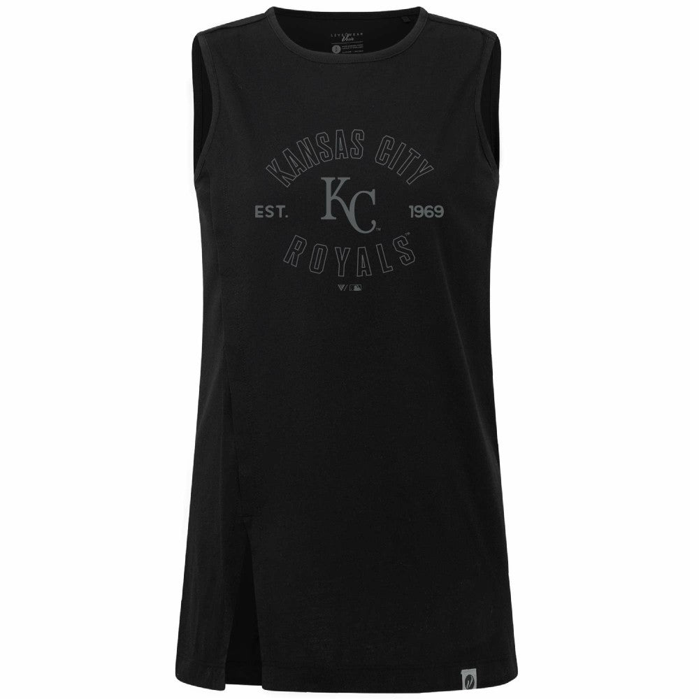 Kansas City Royals Levelwear Women's Influx Abyssal Tank Top - Black - MLB Online