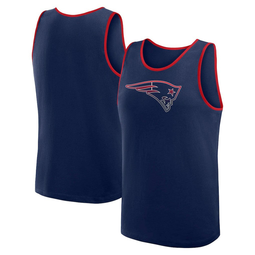 New England Patriots Logo Athletic Unmatched Success Tank Top Navy