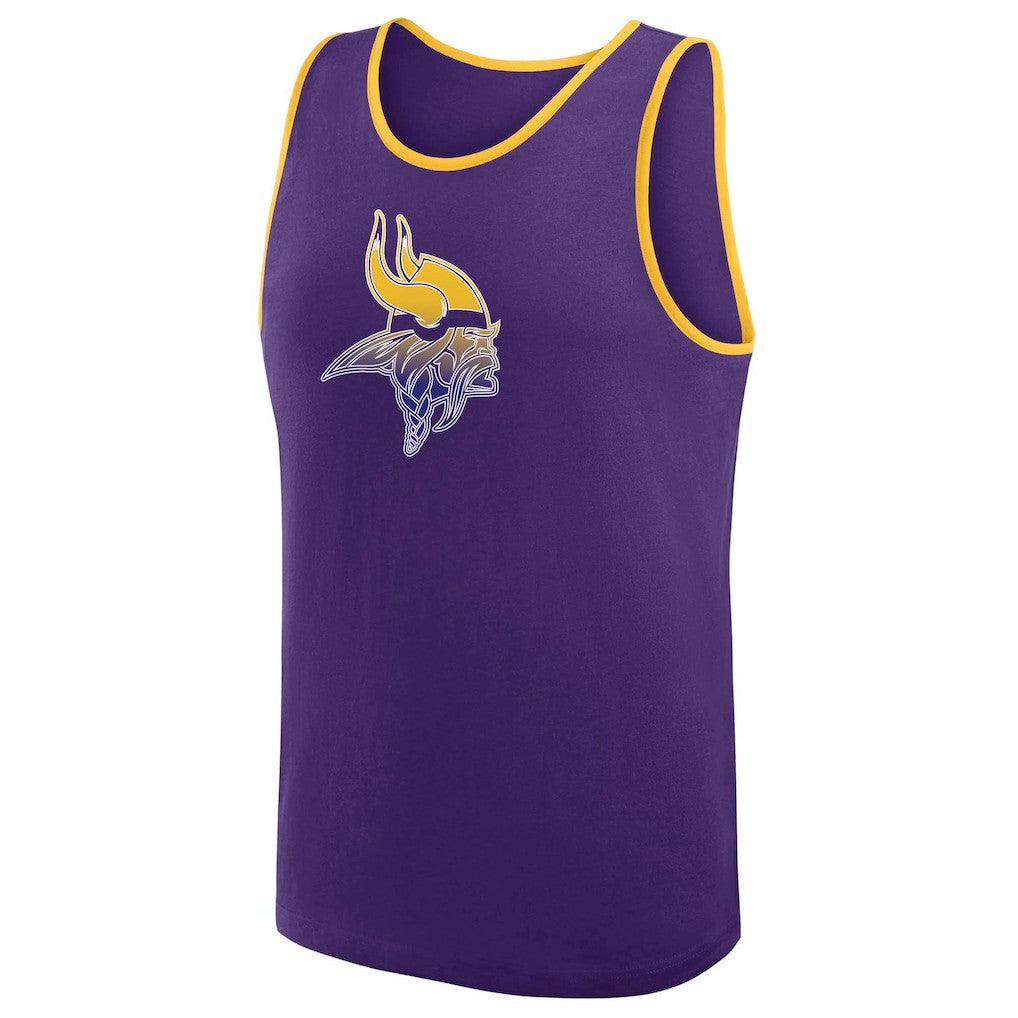 Minnesota Vikings Logo Athletic Unmatched Success Tank Top Purple