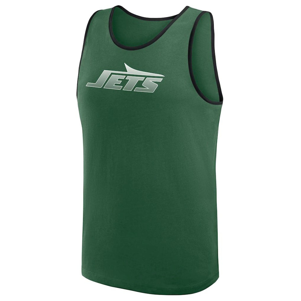 New York Jets Logo Athletic Unmatched Success Tank Top Green