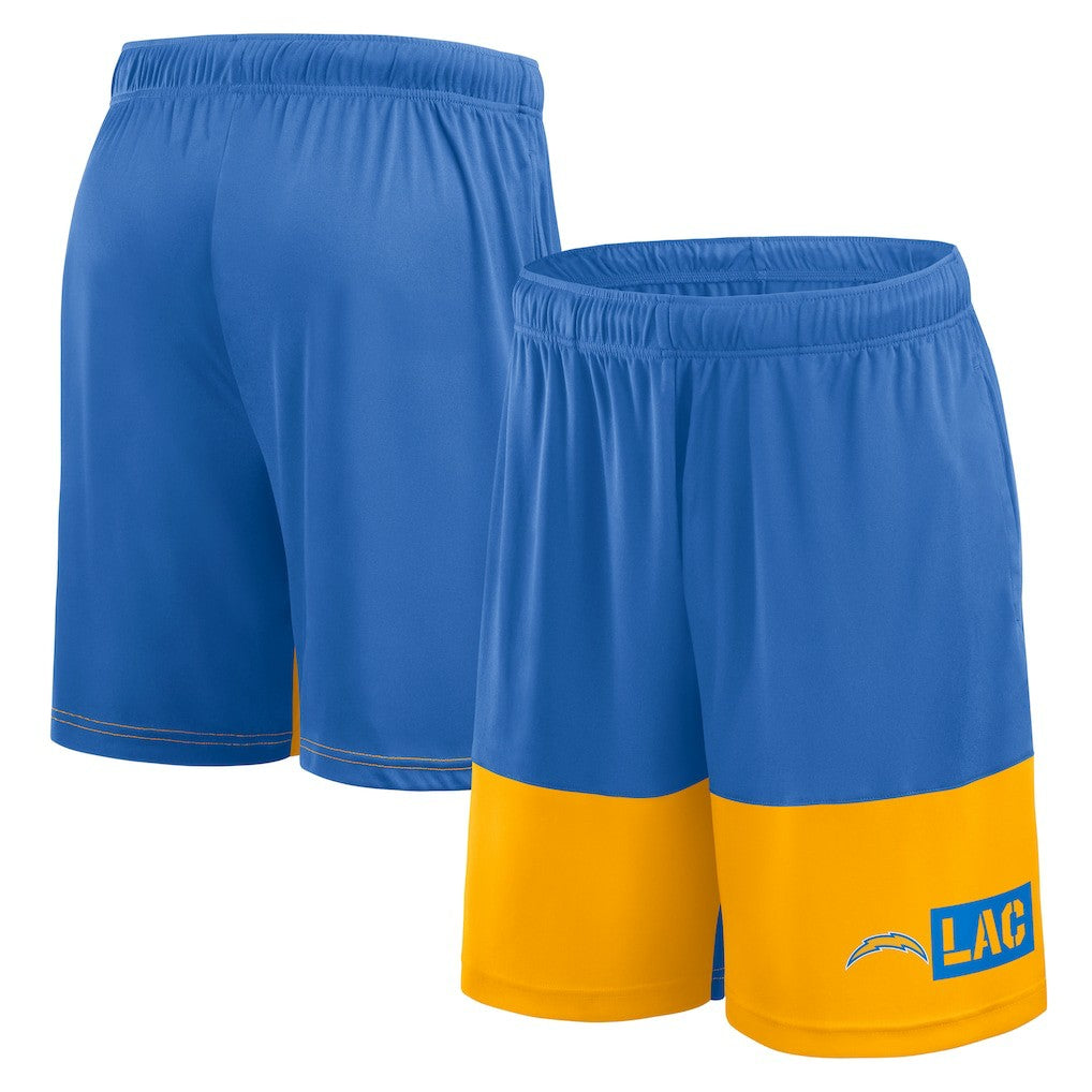 Los Angeles Chargers Logo Athletic Best of the Best Shorts Powder Blue