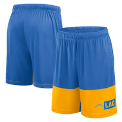 Los Angeles Chargers Logo Athletic Best of the Best Shorts Powder Blue