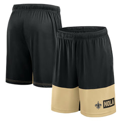 New Orleans Saints Logo Athletic Best of the Best Shorts Black