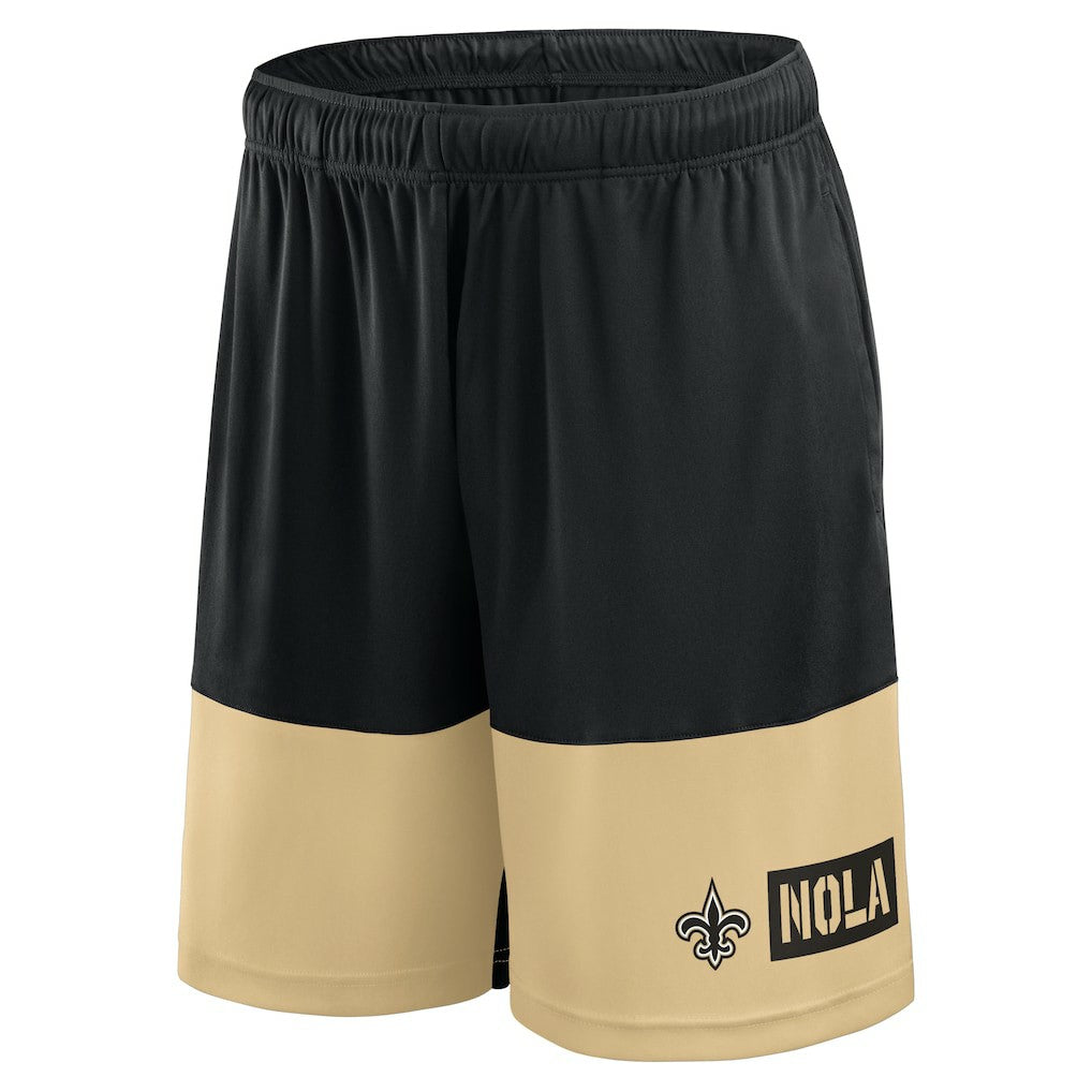 New Orleans Saints Logo Athletic Best of the Best Shorts Black