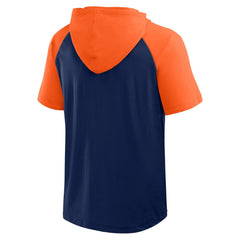 Denver Broncos Logo Athletic Prime Hoodie T-Shirt Navy