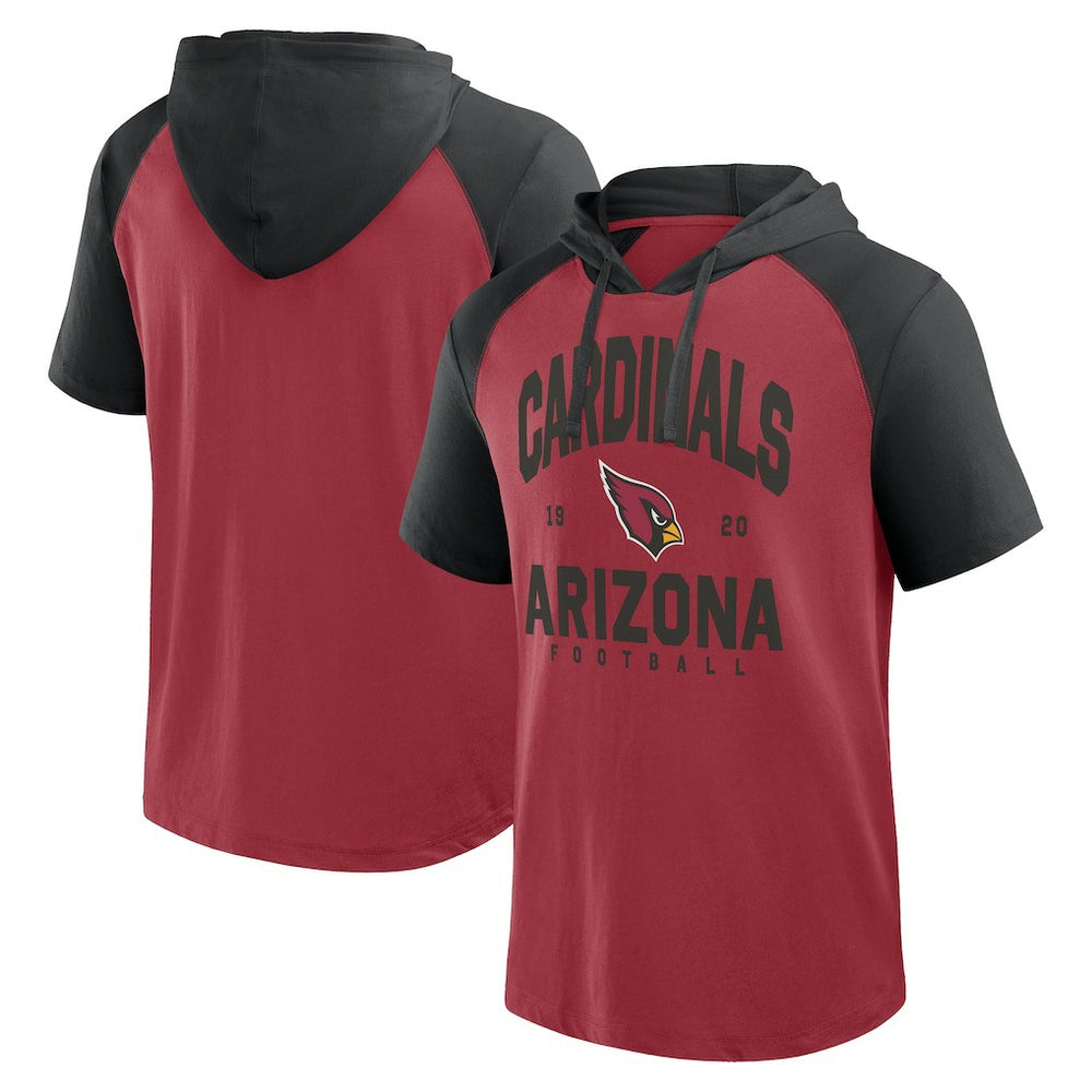 Arizona Cardinals Logo Athletic Prime Hoodie T-Shirt Cardinal
