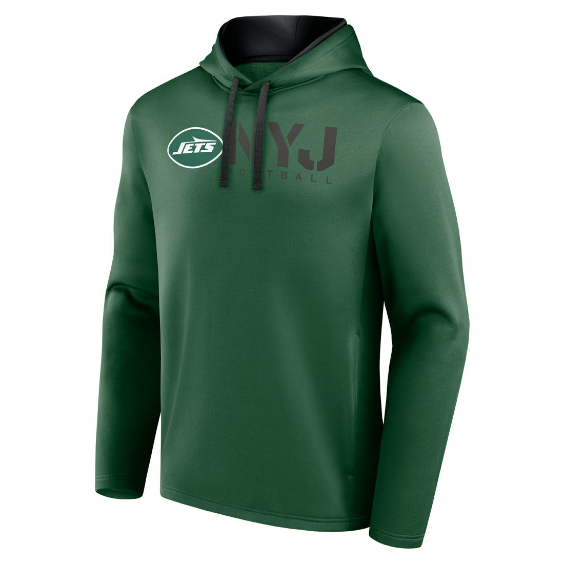 New York Jets Logo Athletic Head Start Pullover Hoodie Green