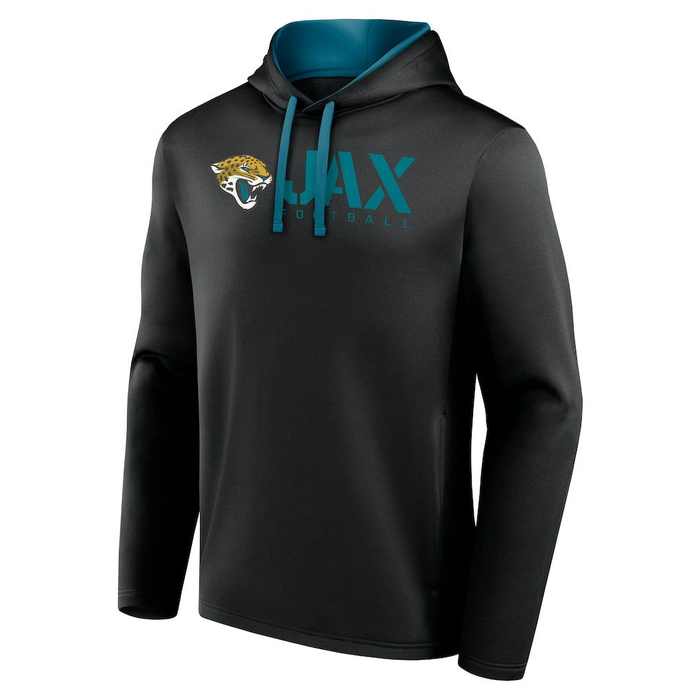 Jacksonville Jaguars Logo Athletic Head Start Pullover Hoodie Black
