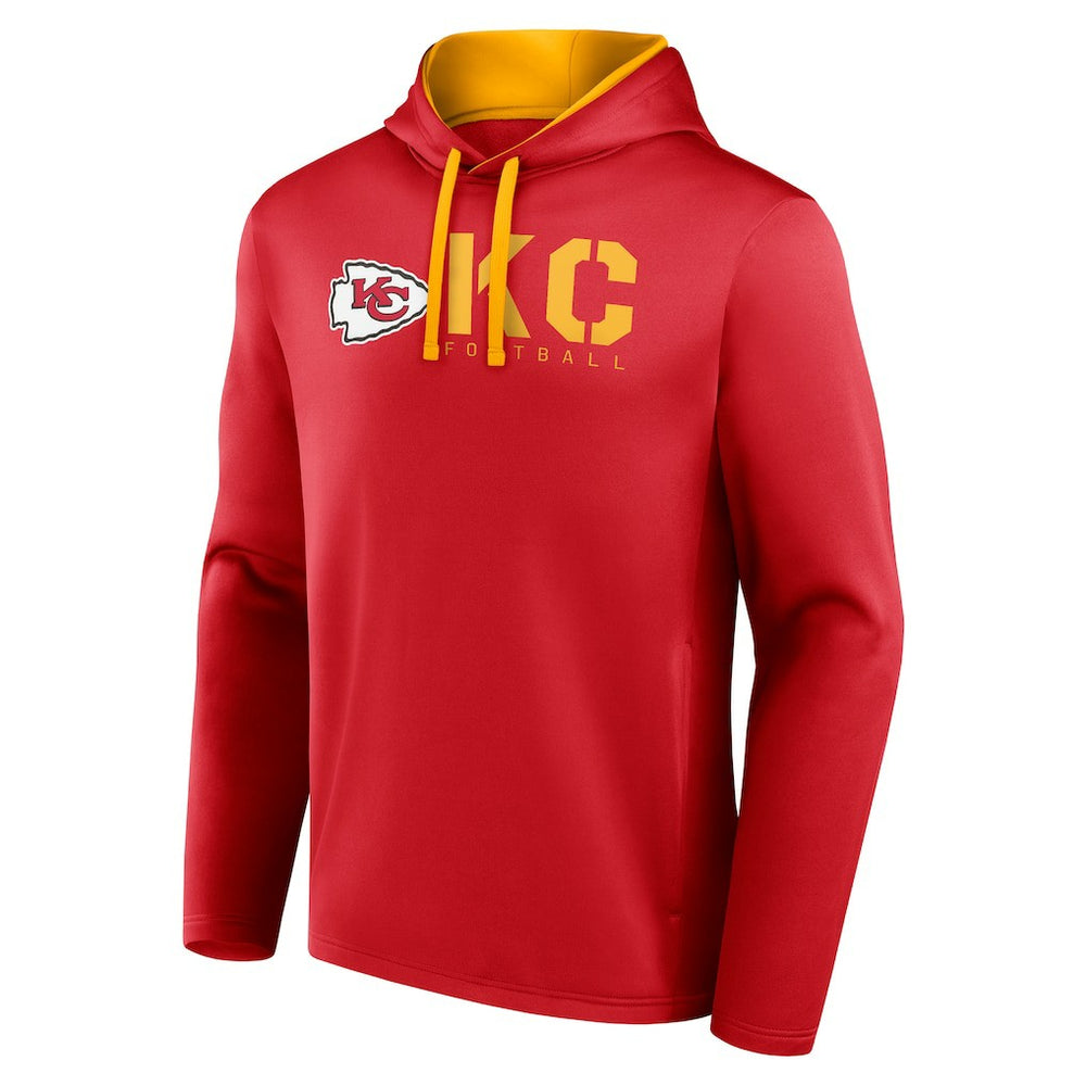 Kansas City Chiefs Logo Athletic Head Start Pullover Hoodie Red