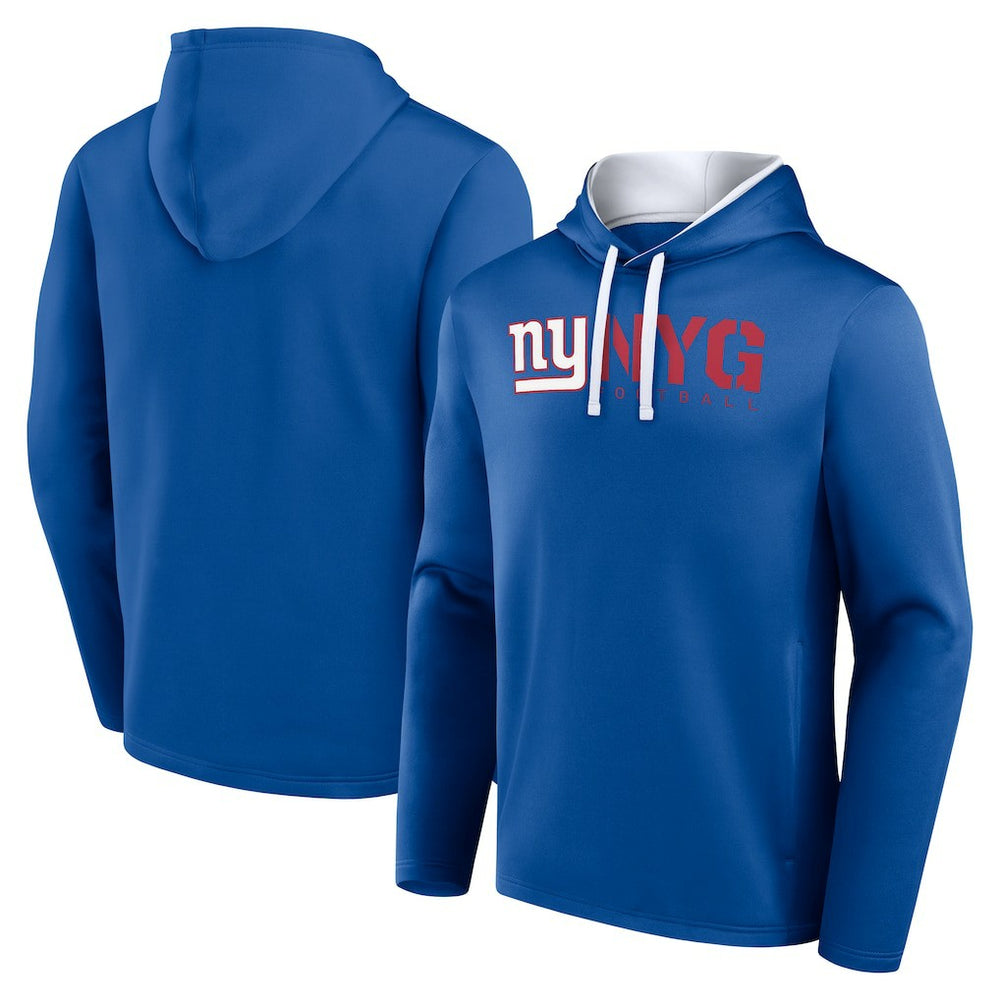 New York Giants Logo Athletic Head Start Pullover Hoodie Royal