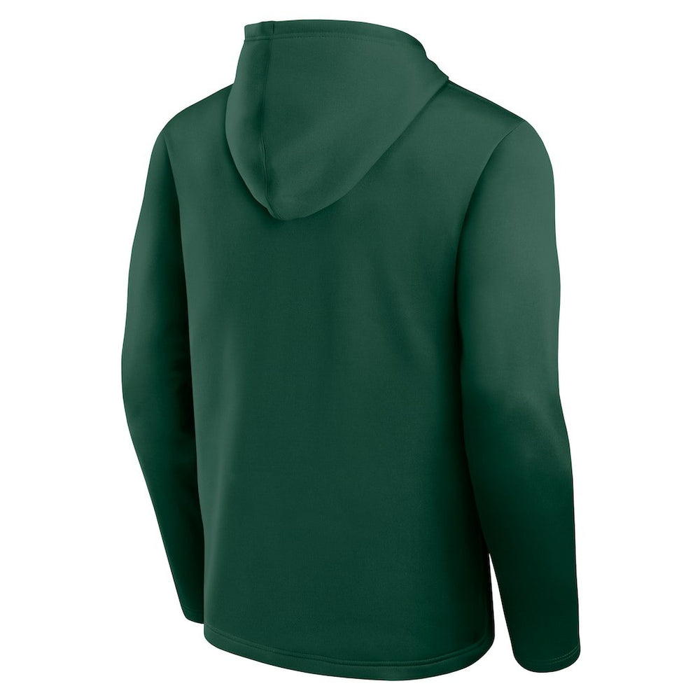 Green Bay Packers Logo Athletic Head Start Pullover Hoodie Green