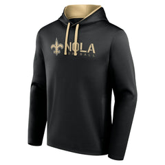 New Orleans Saints Logo Athletic Head Start Pullover Hoodie Black