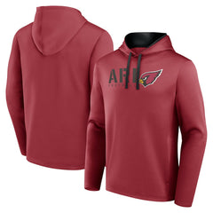 Arizona Cardinals Logo Athletic Head Start Pullover Hoodie Cardinal