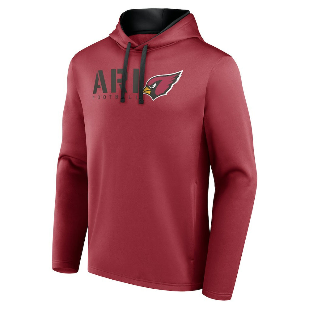 Arizona Cardinals Logo Athletic Head Start Pullover Hoodie Cardinal