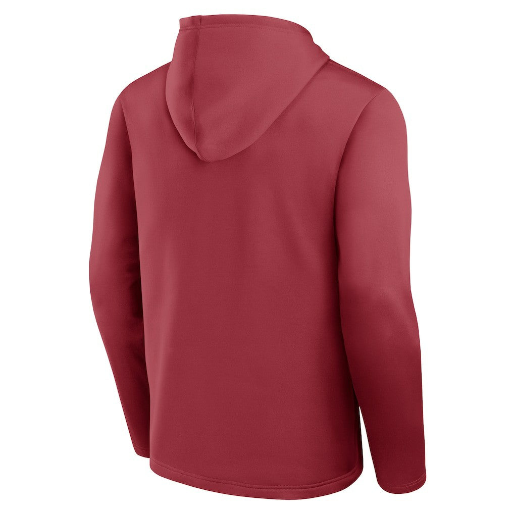 Arizona Cardinals Logo Athletic Head Start Pullover Hoodie Cardinal