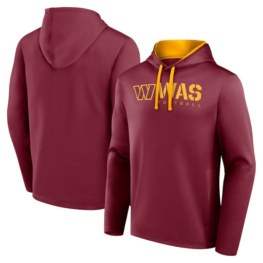 Washington Commanders Logo Athletic Head Start Pullover Hoodie Burgundy