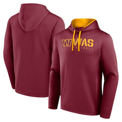 Washington Commanders Logo Athletic Head Start Pullover Hoodie Burgundy