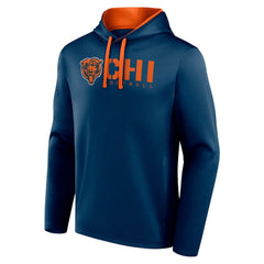 Chicago Bears Logo Athletic Head Start Pullover Hoodie Navy
