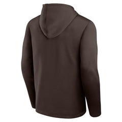 Cleveland Browns Logo Athletic Head Start Pullover Hoodie Brown