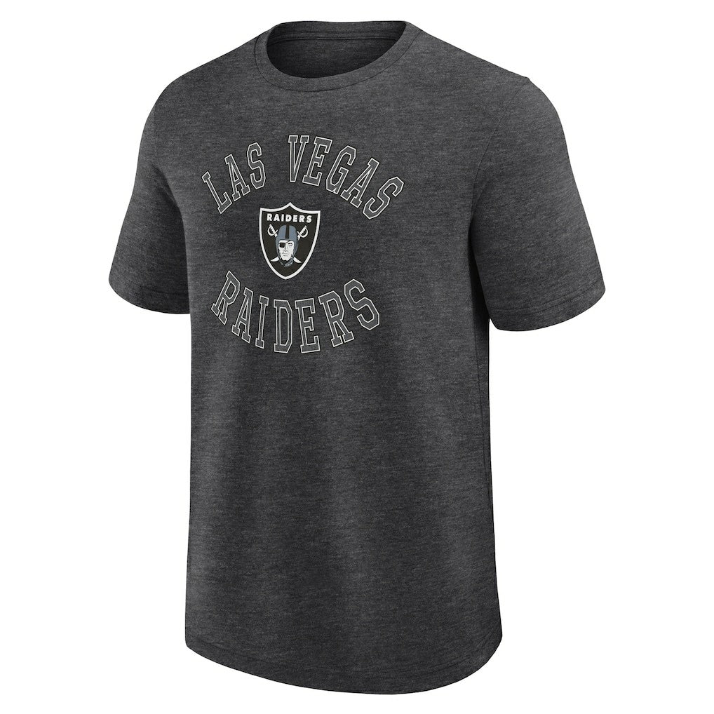 Las Vegas Raiders Logo Athletic Success T-Shirt Heather Charcoal