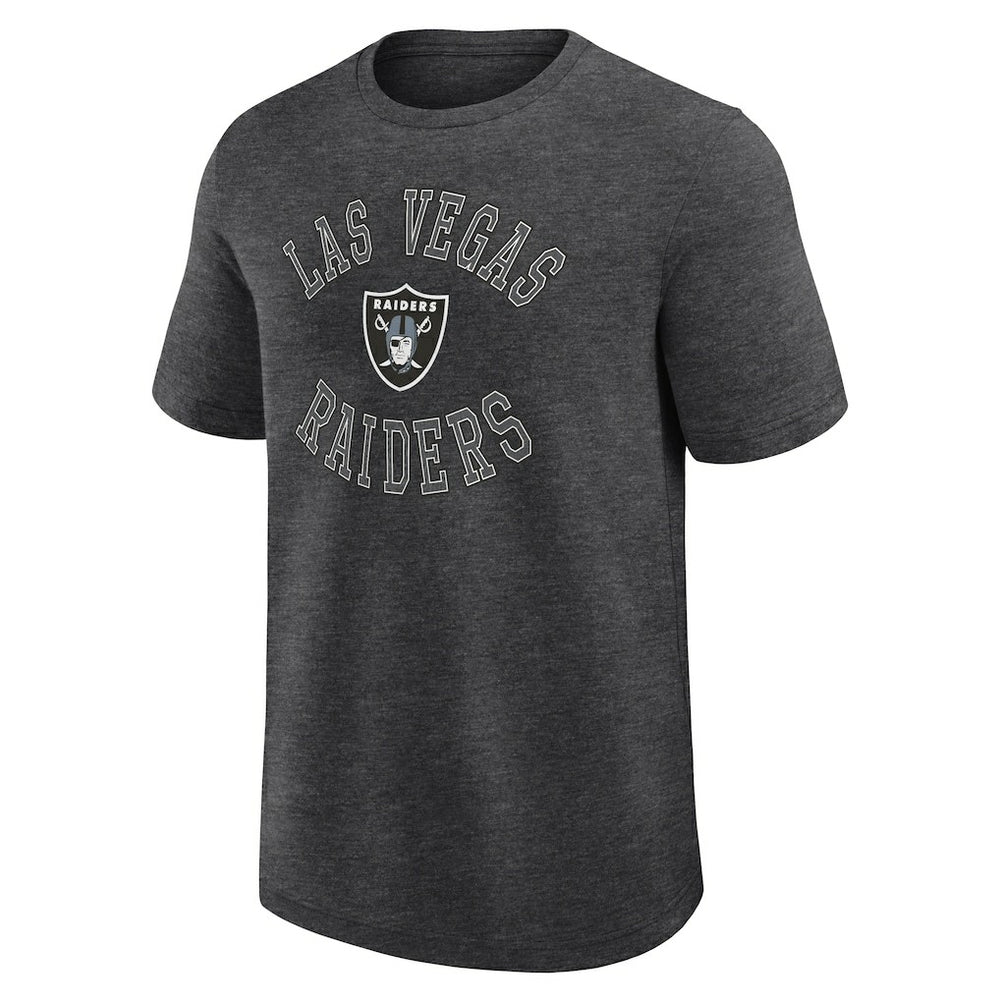 Las Vegas Raiders Logo Athletic Success T-Shirt Heather Charcoal