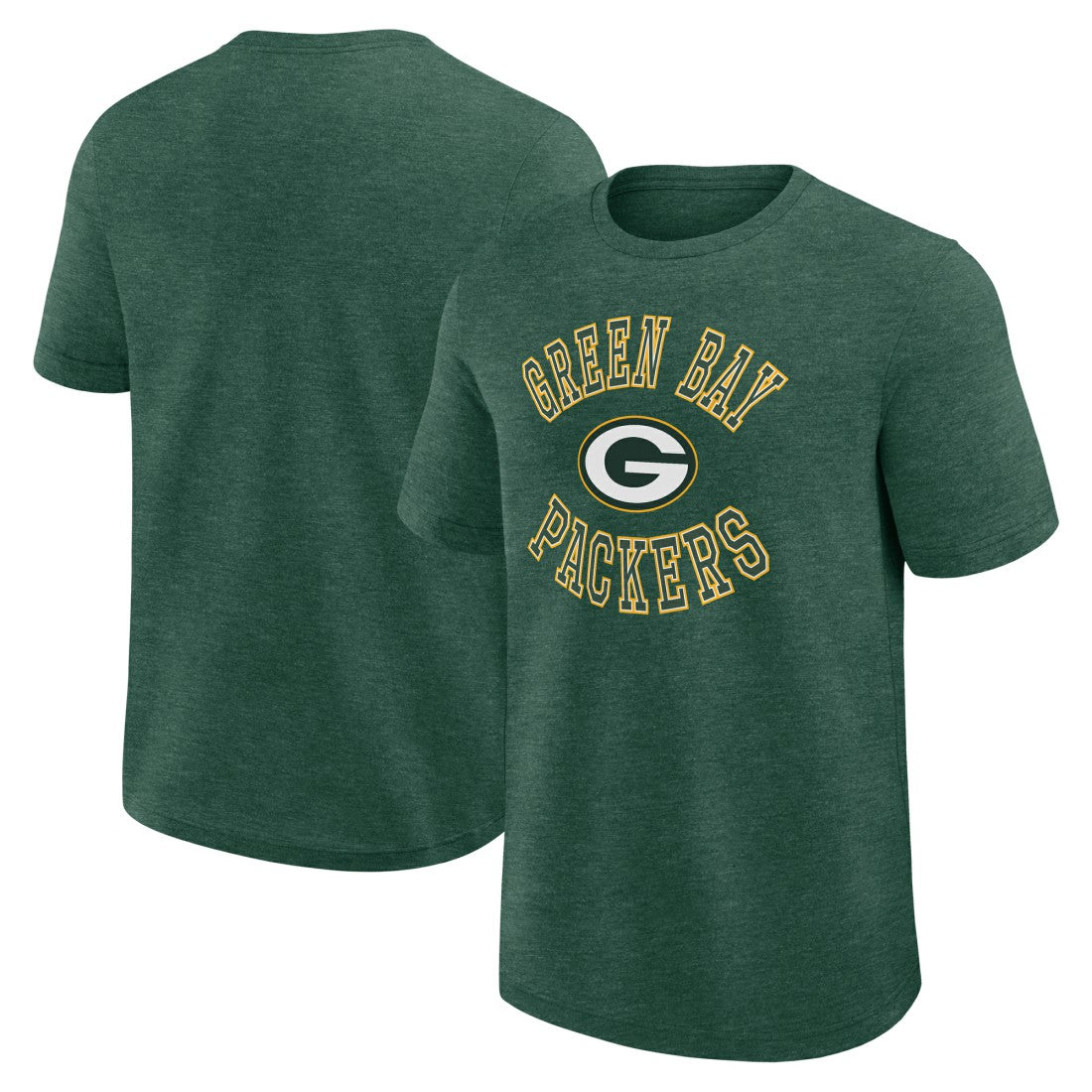 Green Bay Packers Logo Athletic Success T-Shirt Heather Green