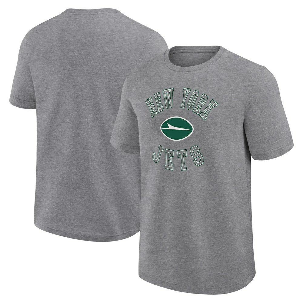 New York Jets Logo Athletic Success T-Shirt Heather Gray