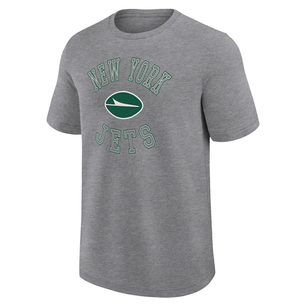 New York Jets Logo Athletic Success T-Shirt Heather Gray