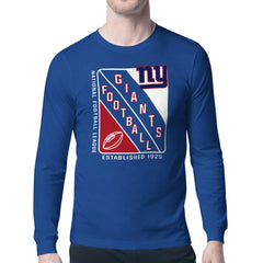 New York Giants Starter Shield Logo Long Sleeve T-Shirt Royal