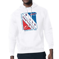 Buffalo Bills Starter Shield Logo Pullover Hoodie White