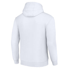 Denver Broncos Starter Shield Logo Pullover Hoodie White