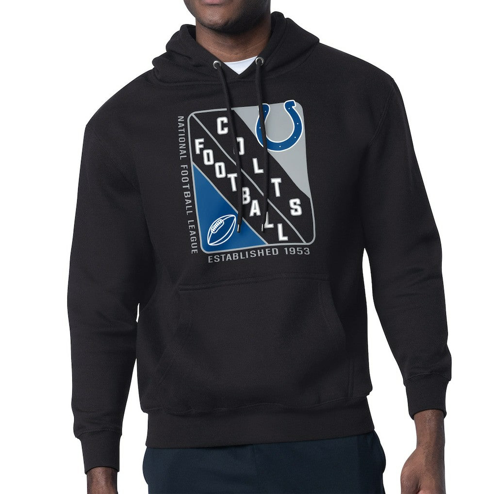 Indianapolis Colts Starter Shield Logo Pullover Hoodie Black