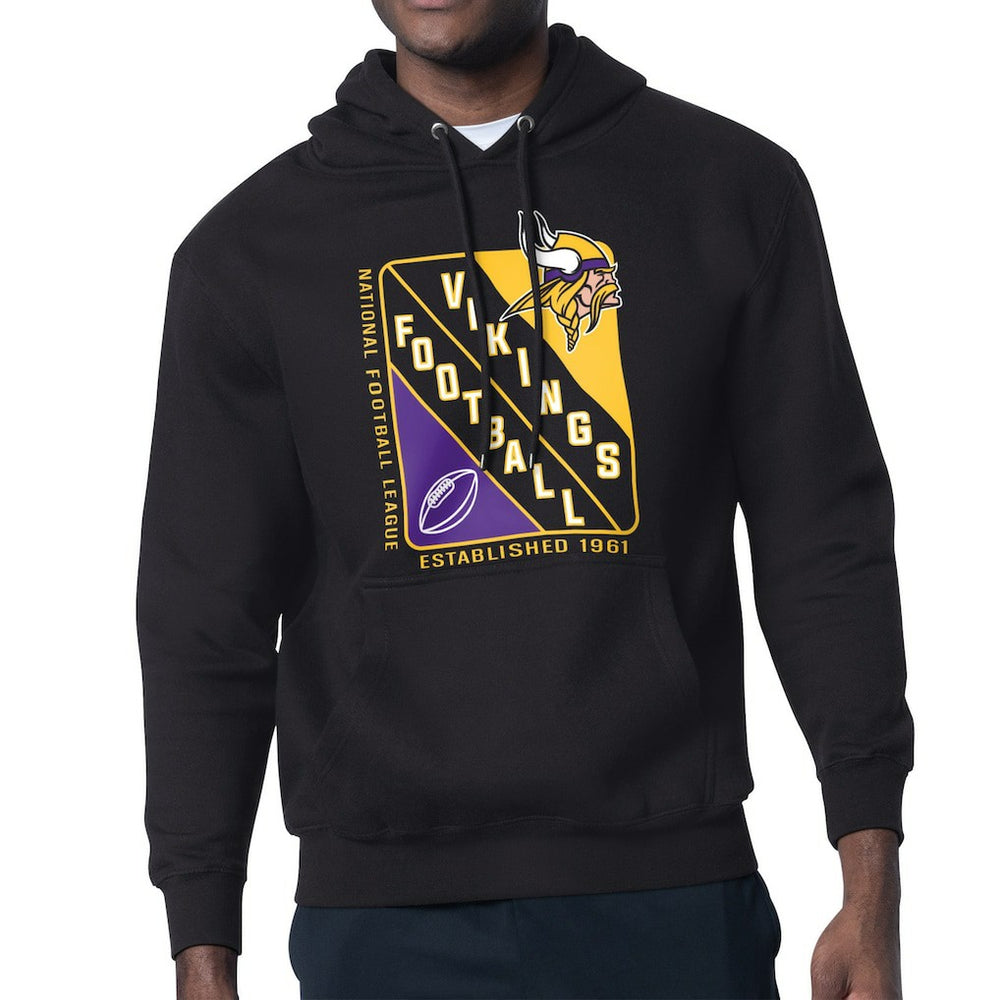 Minnesota Vikings Starter Shield Logo Pullover Hoodie Black