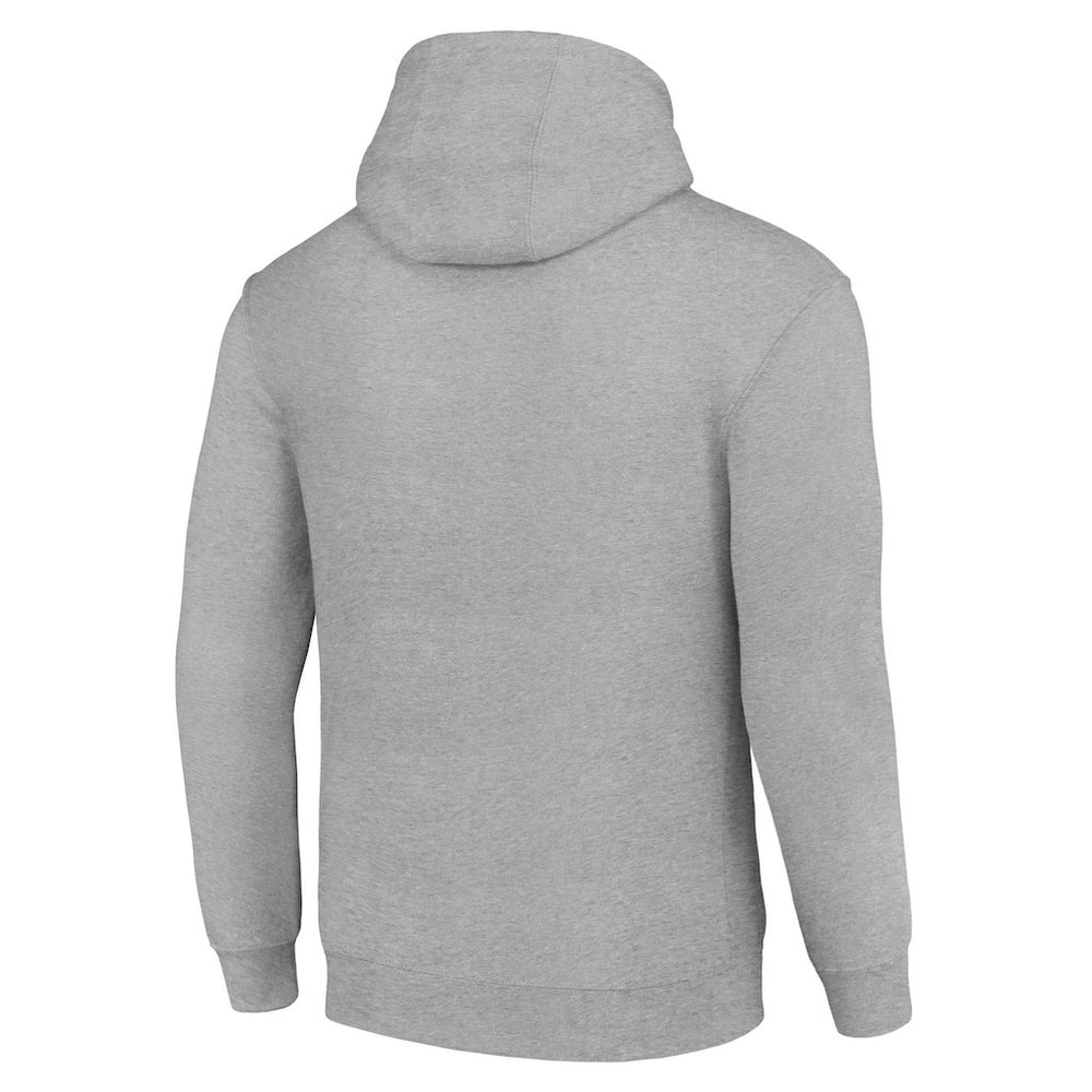 Denver Broncos Starter Shield Logo Pullover Hoodie Heather Gray