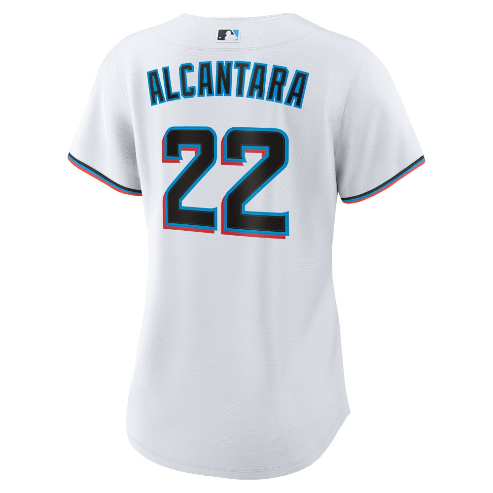 Sandy Alcantara Miami Marlins Nike Women's Home Replica Player Jersey - White - Nike Lifestyle