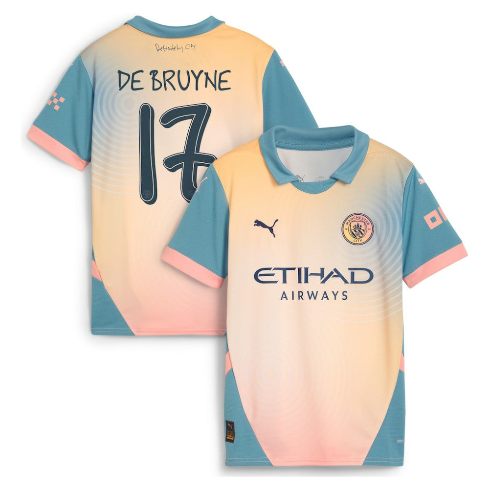 Kevin De Bruyne Manchester City Youth 2024/25 Fourth Replica Player Jersey Blue - Puma for sale